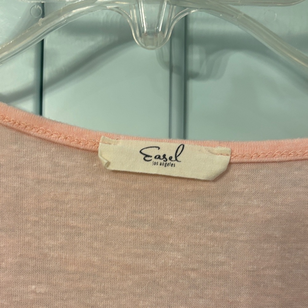 Easel Peach Women's Blouse - Picture 2 of 2